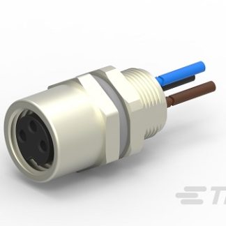 Connettore circolare TE Connectivity, femmina, M8, 3 poli, Montaggio anteriore