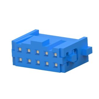 Connettore TE Connectivity Femmina, 10 vie, 2 file, passo 2.54mm, Cavo