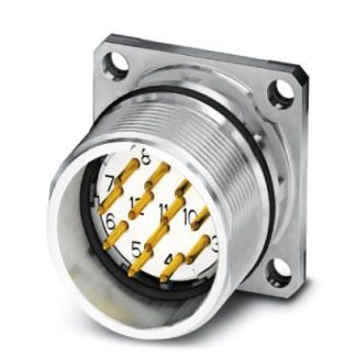 Connettore circolare Phoenix Contact, maschio, M23, 12 poli, Montaggio anteriore