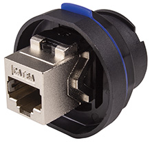 Accoppiatore RJ45 CAT.6A IP68 AXINDUS, Femmina RJ45, Cat6a, 1 porta, schermato