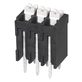 Morsettiera per circuito stampato Same Sky a 2 vie, passo 3.5mm, Montaggio PCB