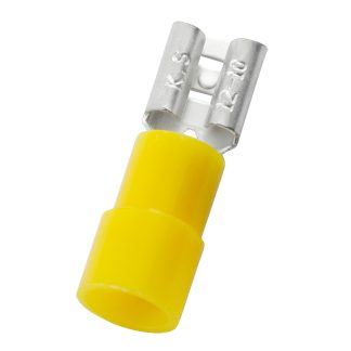 YELLOW FEMALE RECEPTACLE,6.35WX0.8TMM