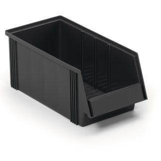 Contenitore ESD in PP Treston, 156mm x 400mm x 186mm, mat. antistatico