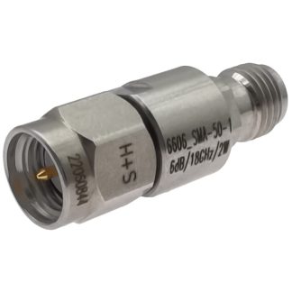 Attenuatore RF Huber+Suhner, da SMA, attenuazione 7dB, frequenza operativa 18GHz