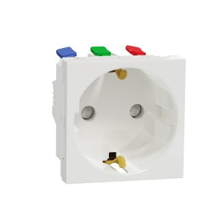 Presa Schneider Electric New Unica, 2P+E, 16A, A filo
