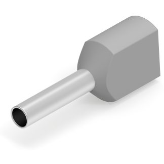 Capicorda TE Connectivity, Isolato, Grigio, lunghezza pin 8mm, 2x18AWG