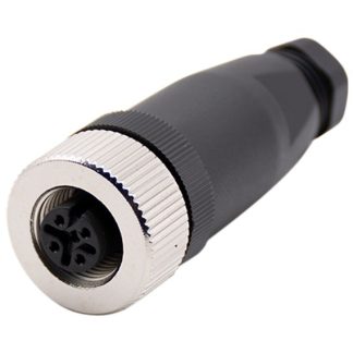 Connettore RND, femmina, serie RND 205, M12, 5 poli, Montaggio su cavo