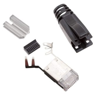 Connettore Ethernet Connettore maschio Bel Stewart Cat6a, Montaggio su cavo