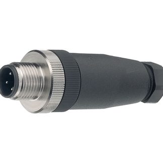 Connettori circolari industriali binder, maschio, M12, 4 poli, Montaggio su cavo