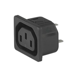 Connettore IEC F (uscita) SCHAEFFLER Femmina, 10A, 250 V, Montaggio a flangia, Montaggio a innesto