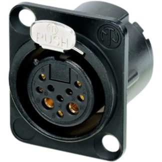 Connettore XLR Neutrik Connettore femmina a 10 poli, Montaggio a pannello