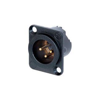 Connettore XLR Neutrik Connettore maschio a 3 poli, Montaggio a pannello