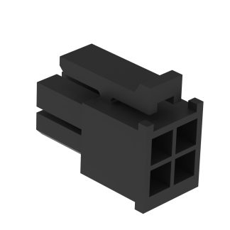 Alloggiamento spina Amphenol Communications Solutions, 4 vie, 2 file, passo 3mm