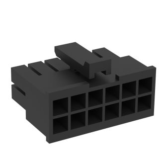 Alloggiamento spina Amphenol Communications Solutions, 12 vie, 2 file, passo 3mm