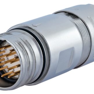 Connettore circolare Hummel, maschio, M23, 12 poli, Montaggio su cavo