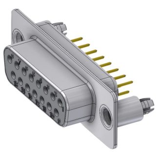 Connettore D-Sub per circuito stampato Deltron Connectors, Connettore femmina, 15 vie