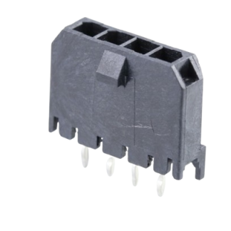File di contatti PCB Molex, 4 vie, 1 fila, passo 3.0mm