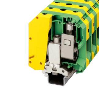 Morsettiera di terra Phoenix Contact, Verde/Giallo, livello Singolo, 232A