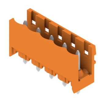 File di contatti PCB Weidmuller, 5 vie, 1 fila, passo 5.08mm
