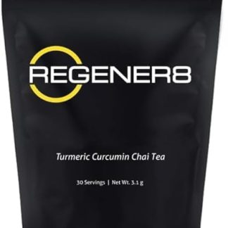 REGENER8 Turmeric Drink Powder - Your Chai-Flavored Blend to Support Overall Well-Being - Includes 30 Powder Sticks for One-Month Supply
