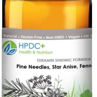 HPDC+ Health & Nutrition - Alcohol Free - SURAMIN SHIKIMIC Acid Formula – Pine Needles, Star Anise, Fennel – Tincture Extract – 1 fl oz / 30ml