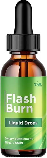 (1 Pack) Flash Burn Drops Healthy Vitamin Support Supplement - FlashBurn Advanced Formula, FlashBurn Drops 24 Hour Liquid, Flash Burn Energy and Extra Strength Reviews, 1 Month Supply