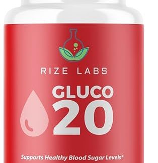 Gluco 20 Supplement, Support Capsules for Overall Health and Vitality, All-Natural Formula with Powerful Ingredients (60 Capsules)