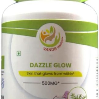 Dazzle Glow – Ayurvedic Skin Support Supplement with Manjistha, Neem & Turmeric – Promotes Natural Glow & Clear Skin – 60 Capsules