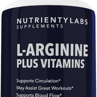 Zonata L-Arginine Plus Vitamins Pills, L-Arginine Supplement, 60 Count