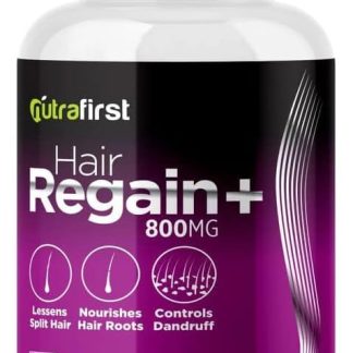 Sheltr Hair Growth Capsules for Men & Women 800mg Herbal Supplement with Blend of Bhringraj, Ashwagandha, and Shakhpushpi Supports Hair Growth, Removes Dandruff,Stronger Hair 60