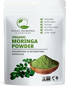 Moringa Powder (8 Ounce), Moringa Oleifera Leaf Powder | Gentle Dried Leaves | 227g (8 Ounce) Pack | Pack of 1