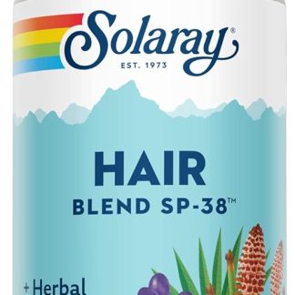SOLARAY Hair Blend SP-38 | Herbal Blend w/Cell Salt Nutrients to Help Support Healthy Hair | 50 Servings | 100 VegCaps