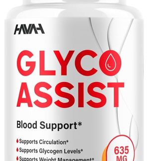Glyco Assist Advanced Glycogen Support Supplement, GlycoAssist Maximum Strength Advanced Health & Wellness Vitamin Support Formula, Gluco Assist Premium Pills (60 Capsules)