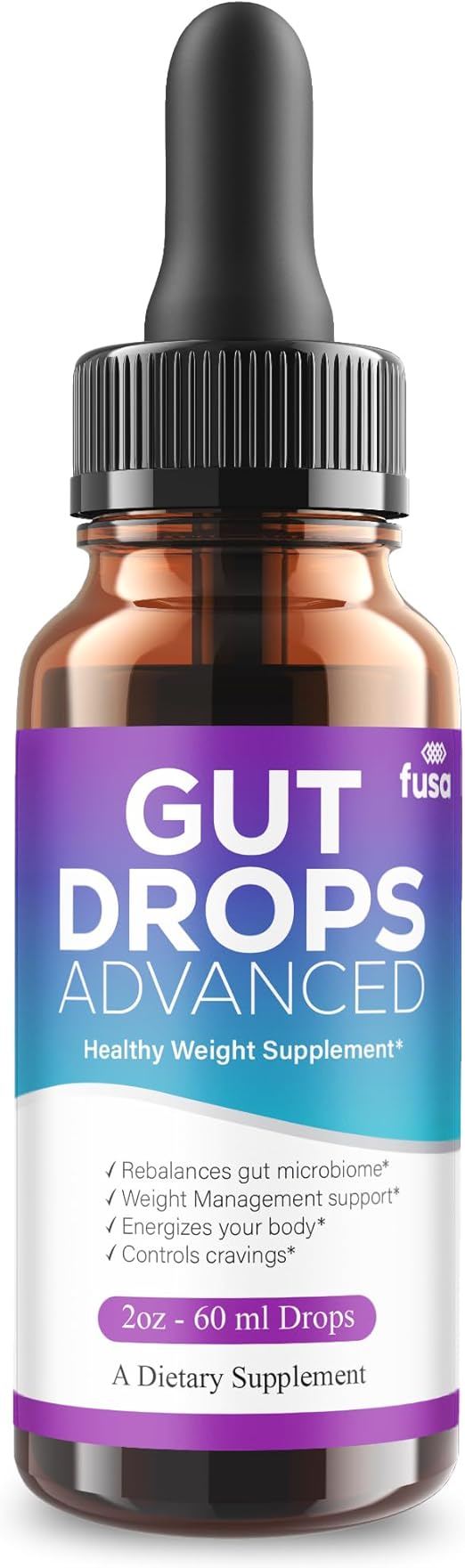 Gut Drops Advanced GutDrops Advanced Formula Liquid Supplement, Gut Drop Maximum Strength Overall Health & Wellness Formula, Guts Drops Premium Liquid Supplement Overall Wellness Support (2oz / 60ml)