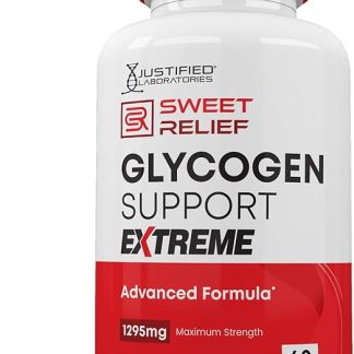Sweet Relief Glycogen Support Extreme Pills Advacned Formula 1295MG Zero Artificial Colors Flavoring Preservatives 60 Capsules