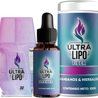 ULTRALIPO Fiber and Drainer Bundle, Natural Supplement for Wellness Support - Complete Kit