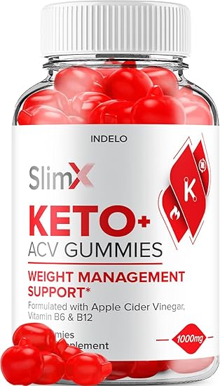 SlimX Keto ACV Gummies - Advanced Formula Slim X Keto Plus ACV Gummies Apple Cider Vinegar SlimX ACV Gummies Dietary Supplement Reviews Men Women (60 Gummies)