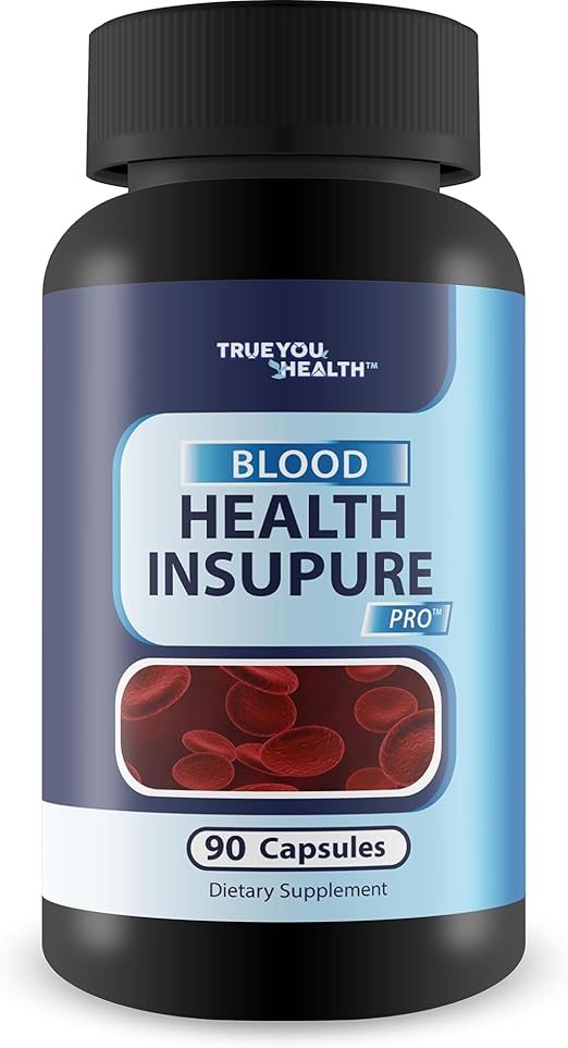 Blood Health Insupure Pro - Improved Formula - Our Best Blood Support Pills for Circulatory Health - Blood Flow Care Sugar Cleanse Blood Circulation Pills - Poor Circulation Supplements for Women Men