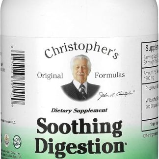Christopher's Original Formulas Soothing Digestion, 600 mg, 180 Vegetarian Caps