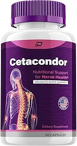 Cetacondor Health & Brain Support – Cetacondor Advanced Nootropic Formula All-Natural Focus Supplement, Support Reviews (1 Pack - 60 Capsules)