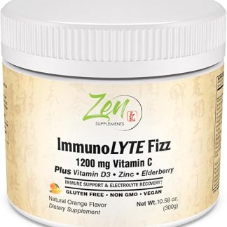 Zen Supplements ImmunoLYTE Fizz Immune Supplement with Electrolytes 10.58oz - 60 Servings - Orange