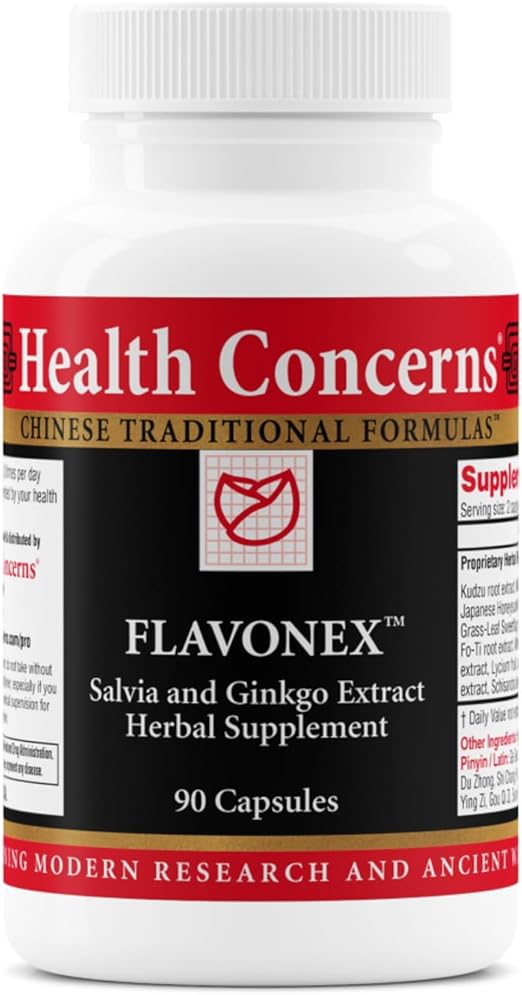 Health Concerns Flavonex - Natural Blood Circulation & Brain Health Supplements - 90 Capsules