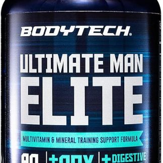 BODYTECH Ultimate Man Elite Multivitamin & Mineral Training Support Formula, 45 Servings (90 Tablets)