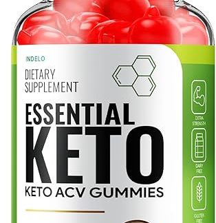 Essential Keto ACV Gummies - Advanced Formula Essential Keto + ACV Weight Management Gummies Apple Cider Vinegar Keto Essential ACV Gummies Dietary Supplement Reviews Vitamin B12 B6 (60 Gummies)
