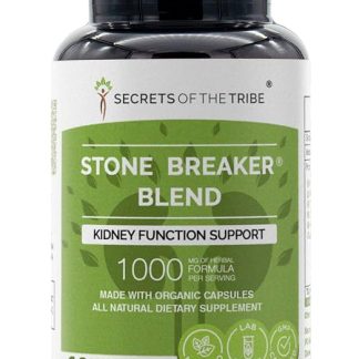 Secrets of the Tribe Stone Breaker Blend, 60 Capsules, 1000 mg, Stonebreaker, Burdock, Yucca, Goldenrod, Horsetail,Tribulus. Kidney Function Support 60 Capsules