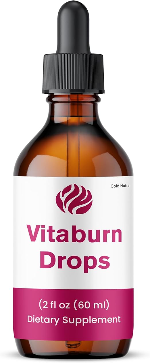 (1 Pack) VitaBurn Drops, All Natural Formula, VitaBurn Liquid Supplement Maximum Strength, Official Vitamin Support Extract