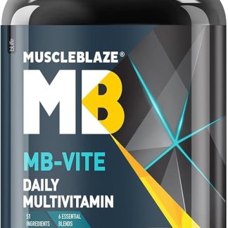 MB-Vite Daily Multivitamin with 51 Ingredients & 6 Blends, Vitamins & Minerals, Prebiotic & Probiotics, Amino Acid Blends, for Energy, Stamina & Recovery, 60 Multivitamin Tablets