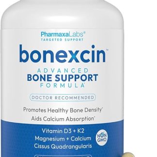 Advanced Bone Support Formula – Calcium, Magnesium, Vitamin D3 & K2 – Bone Density & Strength Supplement for Women & Men – Joint, Mobility, Menopause & Osteoporosis Support – 180 Tablets