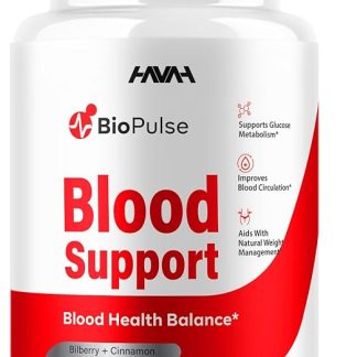 BioPulse Blood Support Supplement Bio Pulse Advanced Capsules, BioPulse Maximum Strength Advanced Health & Wellness Vitamin Support Formula, BioPulse Premium Glycogen Pills (60 Capsules)